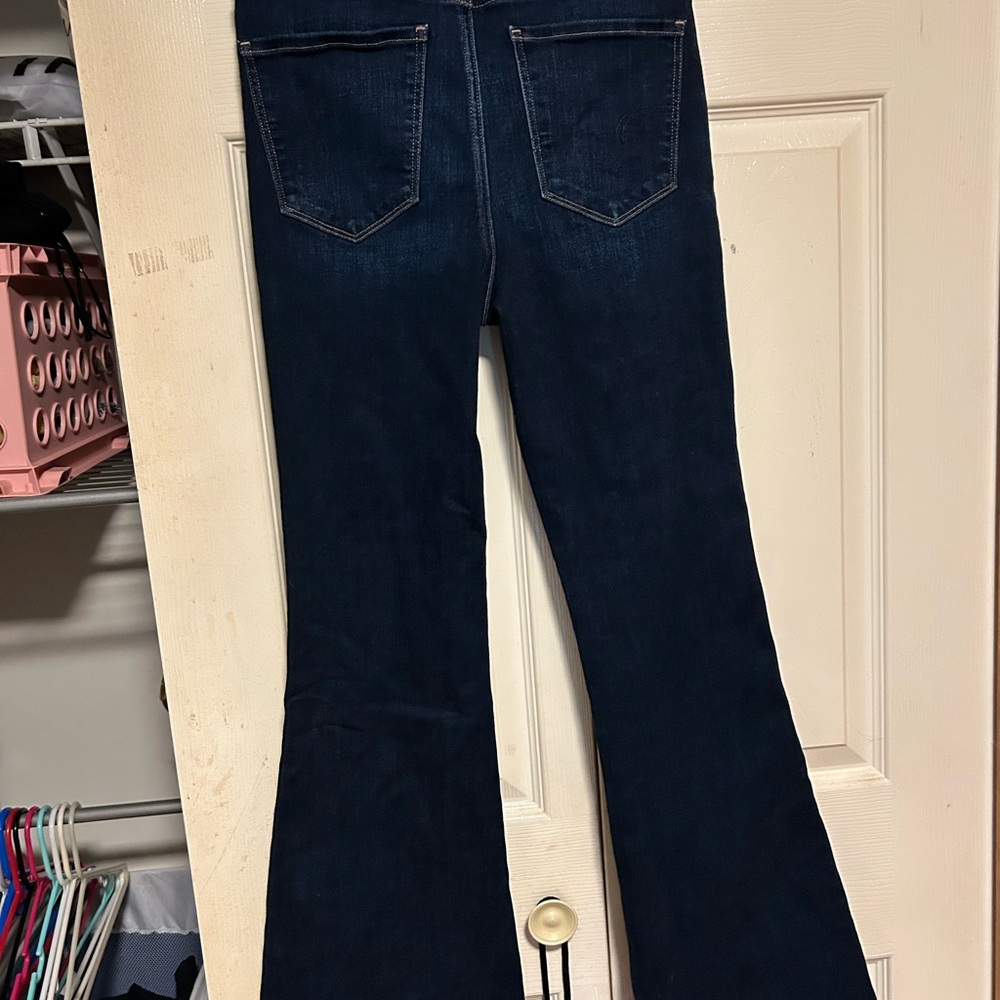 Women's Dark Blue Flared Jeans